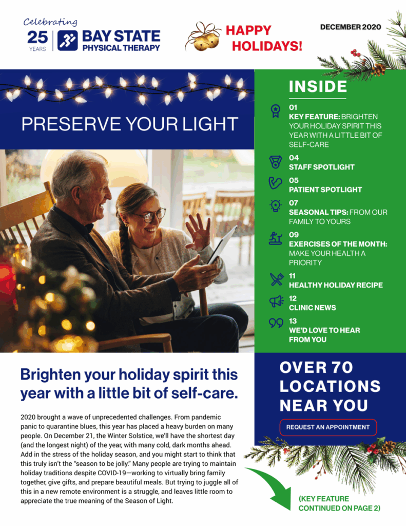 Brighten your holiday spirit this year with a little bit of self-care.