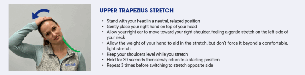 Upper trapezius stretch