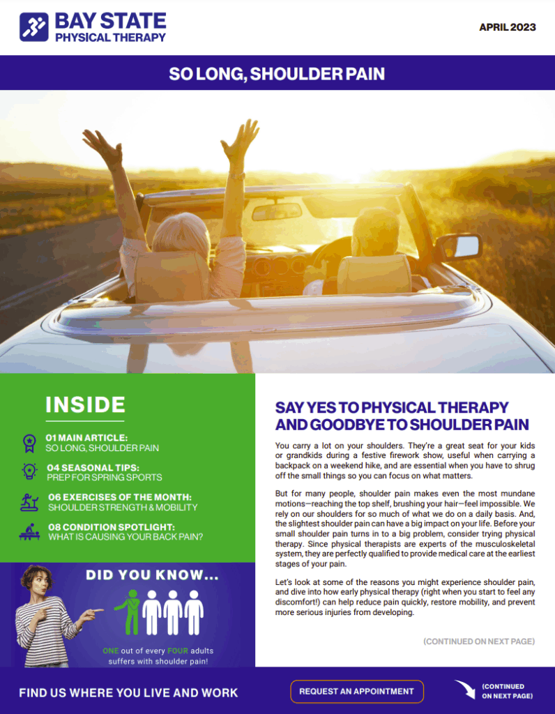 So Long, Shoulder Pain