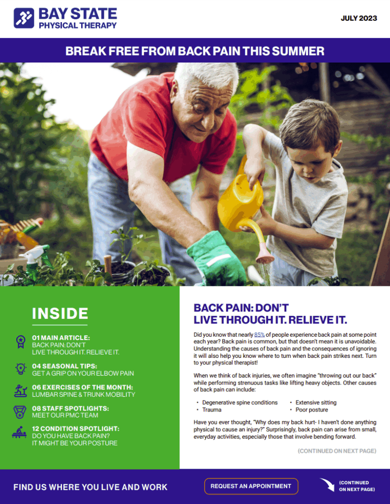 Break Free From Back Pain This Summer