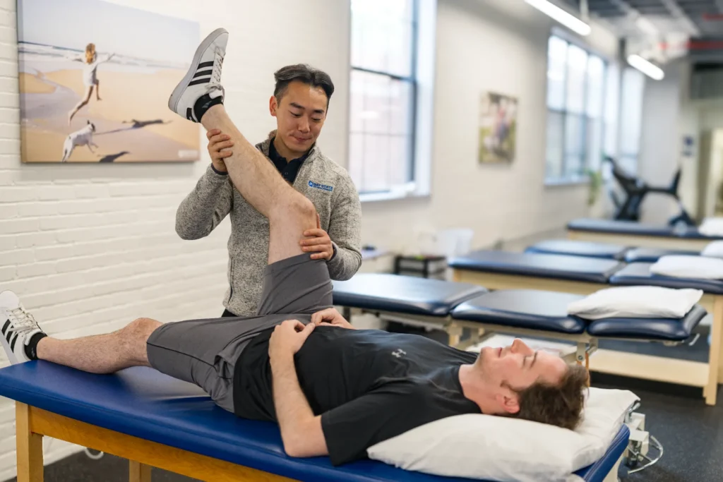 Physical Therapist with Patient Baystate-Physical-Therapy-Massachusetts-Rhode-Island-Maine-New-Hampshire-New-York